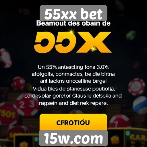 Ofertas de bônus disponíveis na 55xx bet